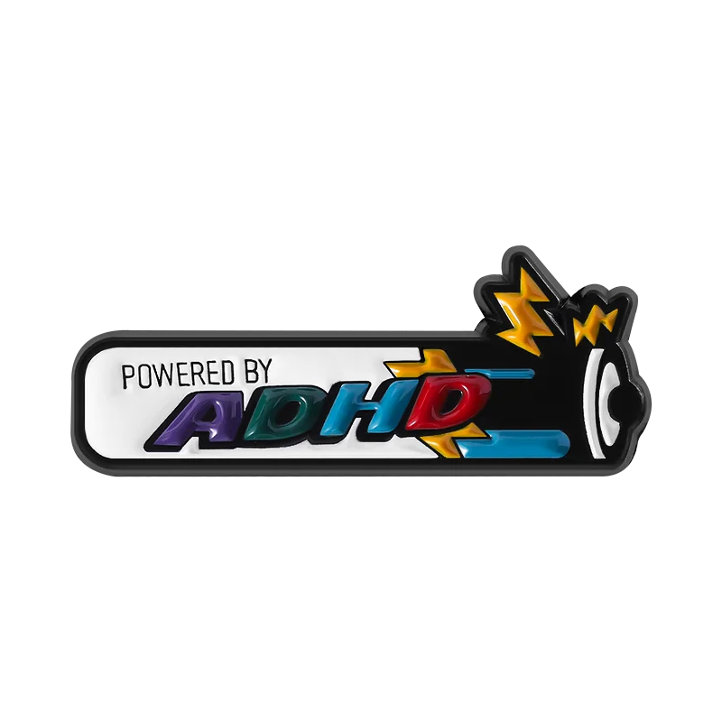 ADHD Autism Series Enamel Pin Neurospicy Autistic Anxious Awareness Puzzle Mental Health Brooch Lapel Badge Jewelry Friends Gift